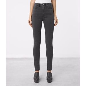 All Saints Dark Grey Jeans size 27